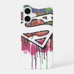 Coque iPhone 16 Superman stylisé Logo Twisted Innocence