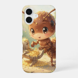 Coque iPhone 16 Sur les traces de l'or des fleurs