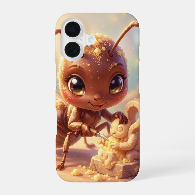 Coque iPhone 16 Sur les traces de l'or des fleurs.4 (Verso)