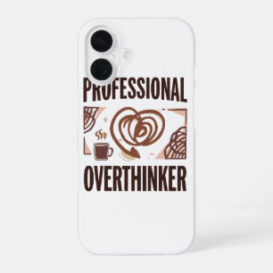 Coque iPhone 16 Surpenseur sarcastique avec café et chaos