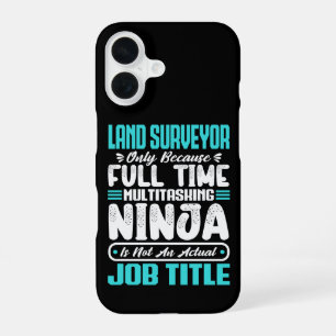 Coque iPhone 16 Surveillant foncier Titre de l'emploi Profession E