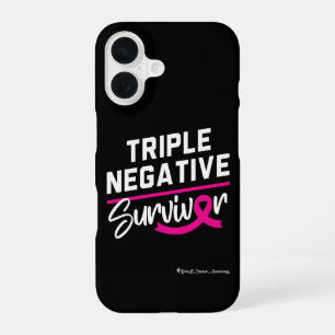Coque iPhone 16 Survivante Triple Négatif Sensibilisation au Cance