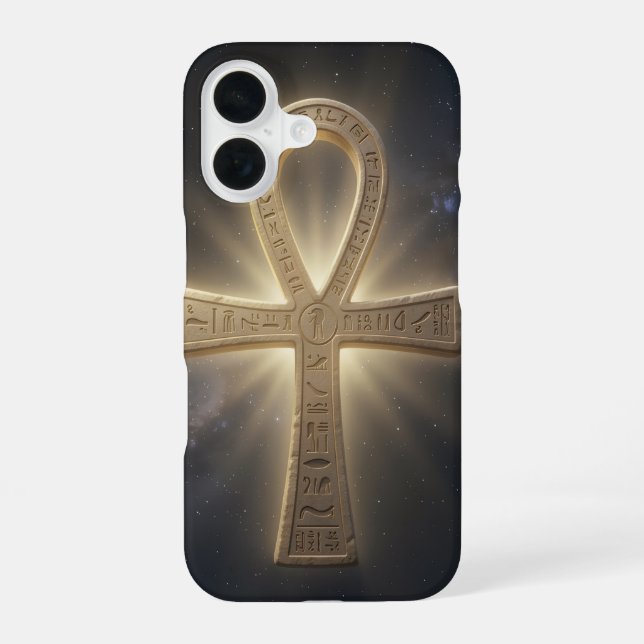 Coque iPhone 16 Symbole de l'Ankh Signification – Clé de la vie´5 (Verso)