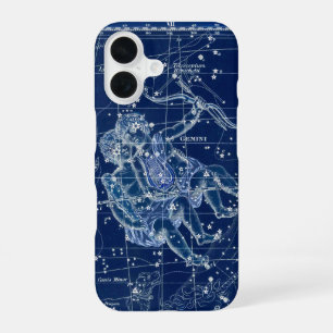 Coque iPhone 16 Symbole Gemini Zodiac Illustration Vintage
