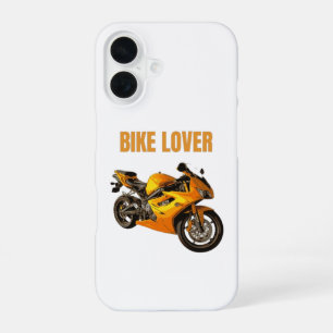 Coque iPhone 16 T-Shirt Moto pour Amateur de Vélo Vêtement pour