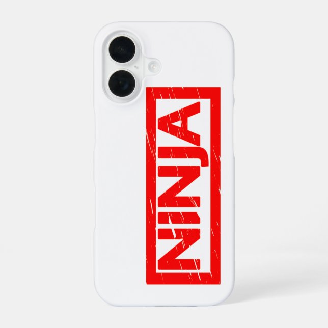 Coque iPhone 16 Tampon Ninja (Verso)