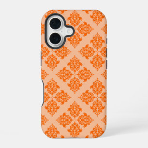 Coque iPhone 16 Tangerine Damask marocain
