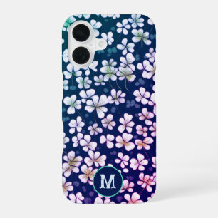 Coque iPhone 16 Tapisserie Shamrock Émeraude : Délice Vert Foncé