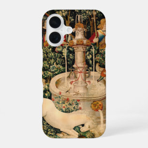 Coque iPhone 16 Tapisseries de licorne médiévale Impression : Met