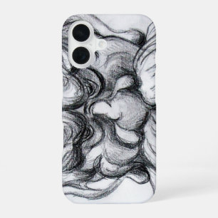 Coque iPhone 16 TAROT/ANTIQUE FANTASY GROTESQUE MASQUE Noir Blanc
