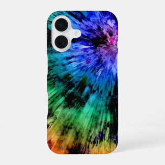 Coque iPhone 16 Teinture à tarte Abstraite