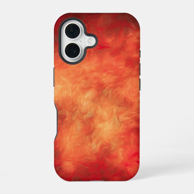 Coque iPhone 16 Tempête de Feu (Verso)