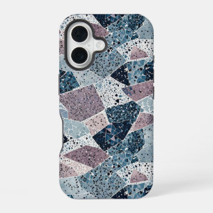 Coque iPhone 16 Terrazzo Conception abstraite