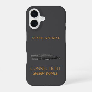 Coque iPhone 16 Territoire du Connecticut Animal Physeter macrocep