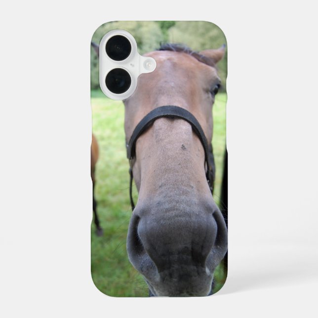 Coque iPhone 16 Tête de cheval (Verso)