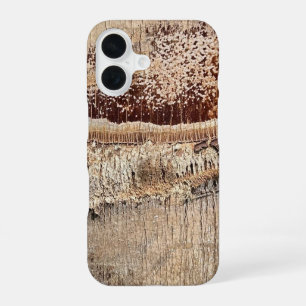 Coque iPhone 16 Texture de tronc de palmier dattier Photo d'image