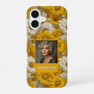 Coque iPhone 16 Thème Daisy Joyeux Anniversaire Pour Tante Jaune