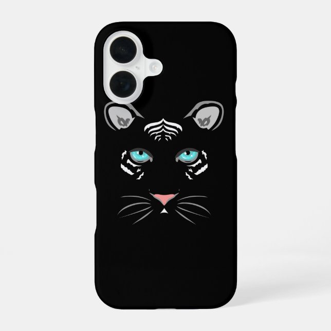 Coque iPhone 16 Tigre blanc (Verso)