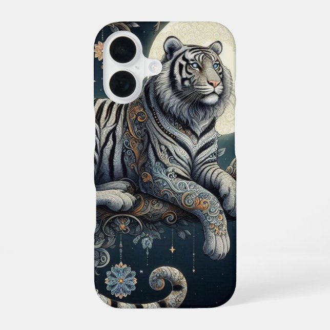 Coque iPhone 16 Tigre Mystique  (Verso)