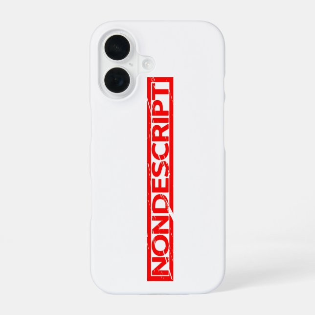 Coque iPhone 16 Timbre banal (Verso)