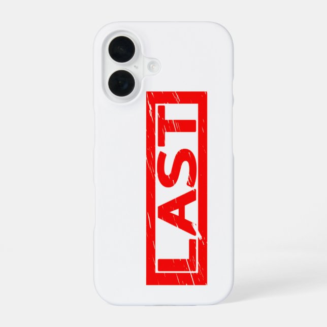 Coque iPhone 16 Timbre dernier (Verso)