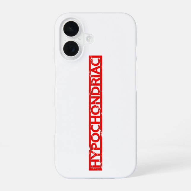 Coque iPhone 16 Timbre d'hypocondriaque (Verso)