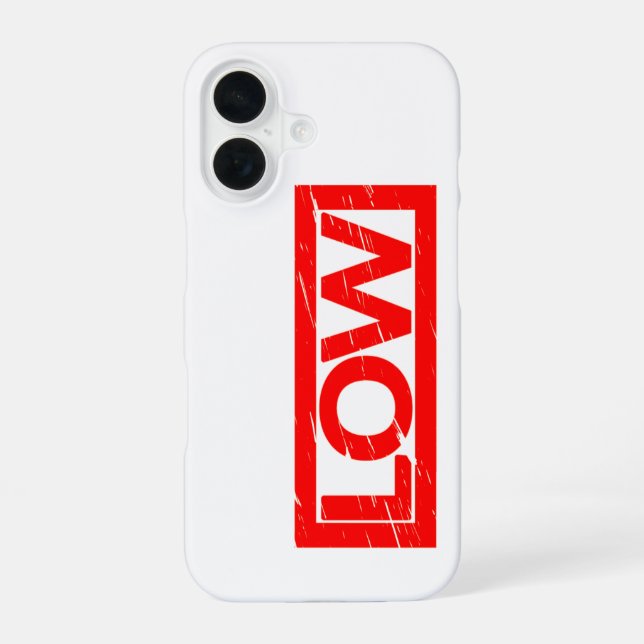 Coque iPhone 16 Timbre faible (Verso)