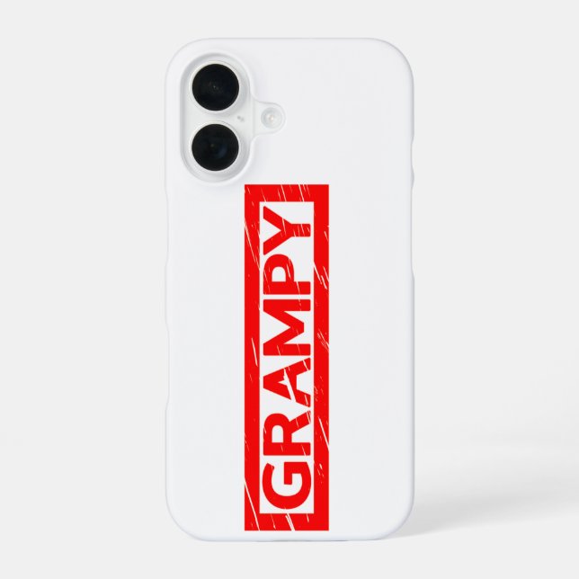 Coque iPhone 16 Timbre Grampy (Verso)