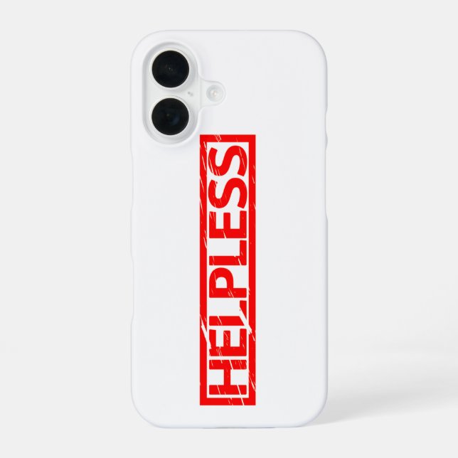 Coque iPhone 16 Timbre impuissant (Verso)