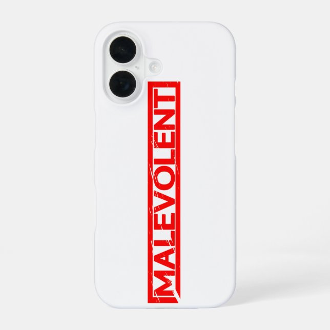 Coque iPhone 16 Timbre malveillant (Verso)