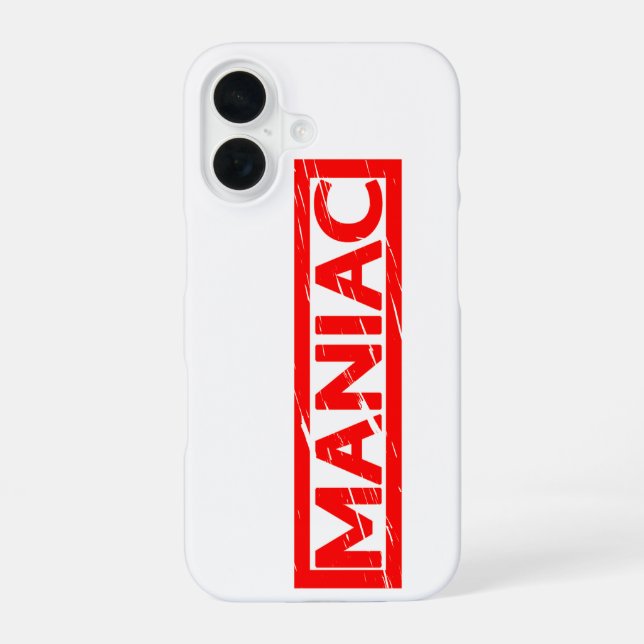 Coque iPhone 16 Timbre Maniac (Verso)