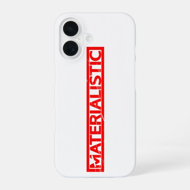 Coque iPhone 16 Timbre matérialiste (Verso)