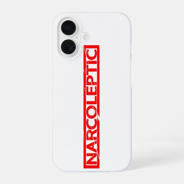 Coque iPhone 16 Timbre Narcoleptique (Verso)