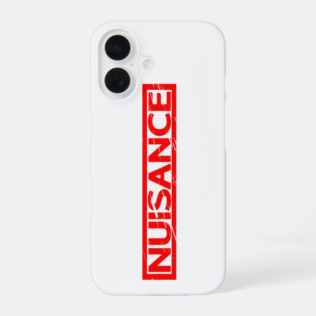 Coque iPhone 16 Timbre nuisant (Verso)