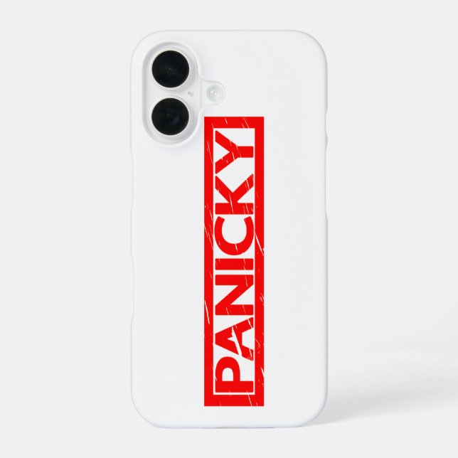 Coque iPhone 16 Timbre panique (Verso)