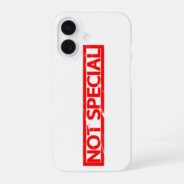 Coque iPhone 16 Timbre pas spécial (Verso)