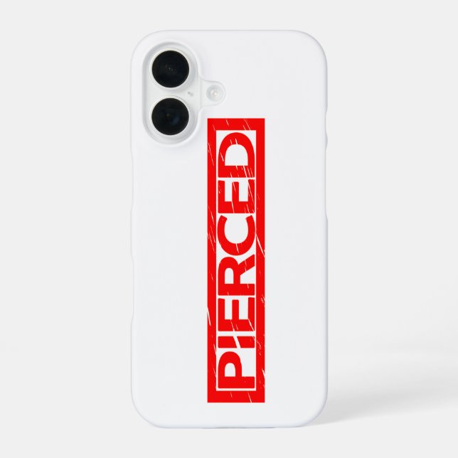 Coque iPhone 16 Timbre percé (Verso)