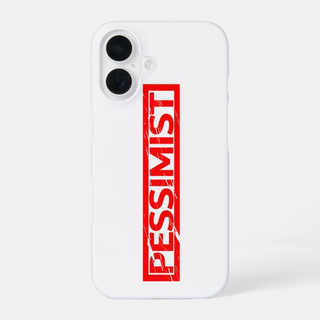 Coque iPhone 16 Timbre pessimiste (Verso)