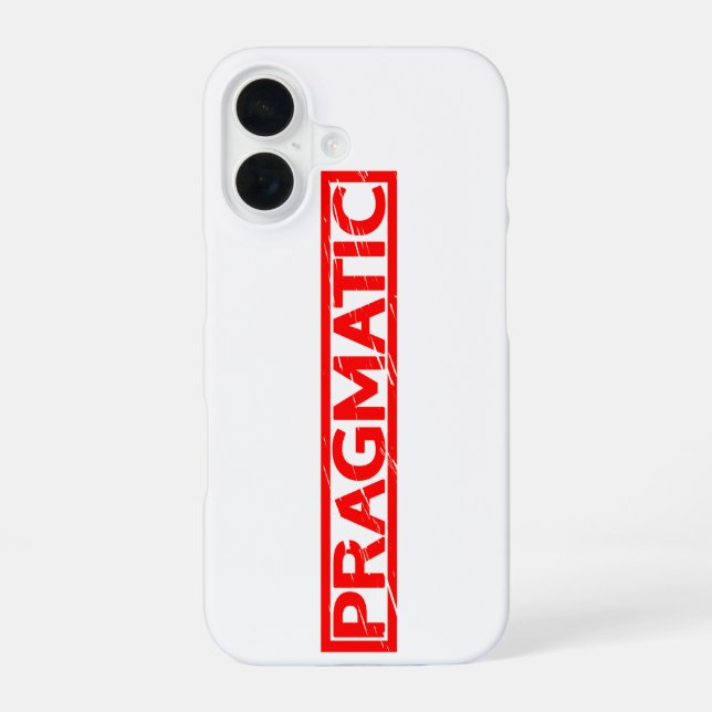 Coque iPhone 16 Timbre Pragmatique (Verso)