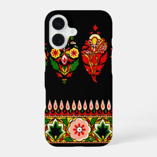 Coque iPhone 16 Tissu de coton indien