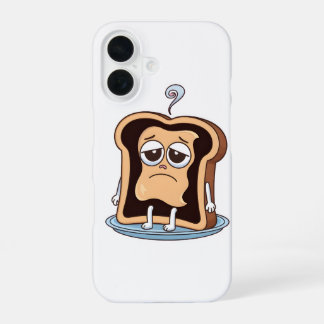 Coque iPhone 16 Toast brûlé avec crise existentielle