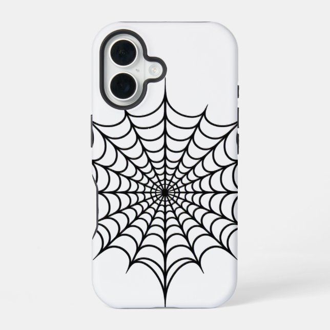 Coque iPhone 16 Toile noire (Verso)