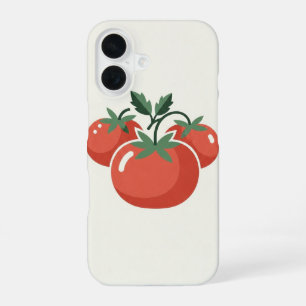 Coque iPhone 16 Tomates stylisés vintage