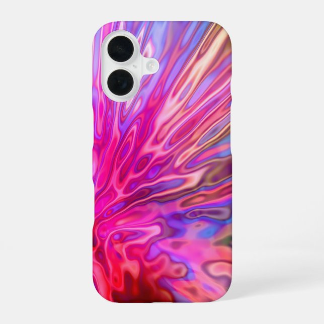Coque iPhone 16 Tons de bijoux roses (Verso)