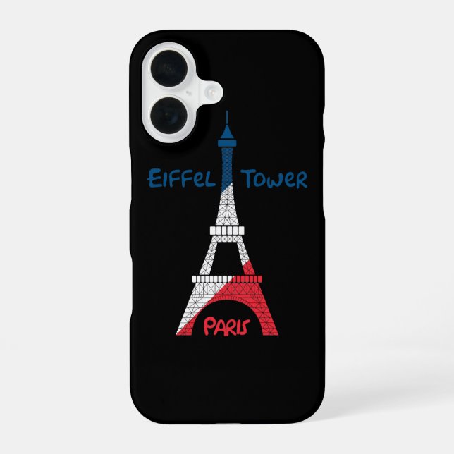 Coque iPhone 16 Tour Eiffel  (Verso)