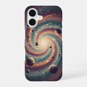 Coque iPhone 16 Tourbillon Galactique Vintage