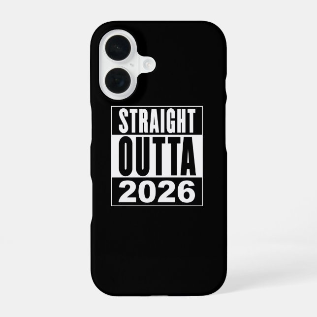 Coque iPhone 16 Tout droit sorti de 2026 (Verso)