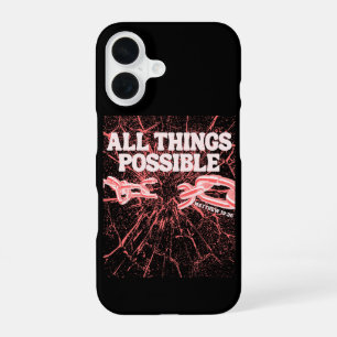 Coque iPhone 16 Tout est Possible – Matthieu 19:26