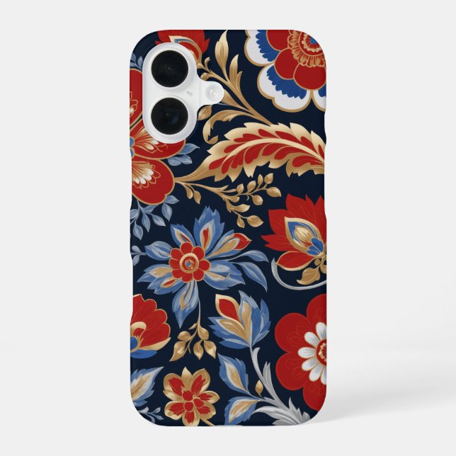 Coque iPhone 16 Tradition populaire russe (Verso)