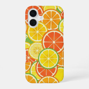 Coque iPhone 16 Tranche de Citron Rétro